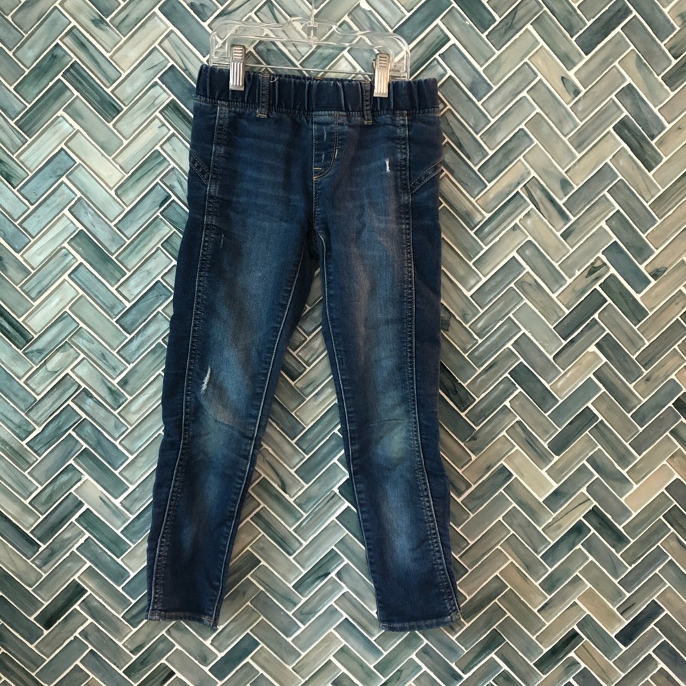 GAP Girls size 7 Skinny Legging Jeans, Distressed
